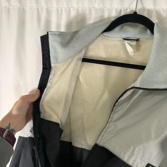 Frank Shorter Gore-Tex Jacket Men's Large Grey Black Full Zip Breathable Hooded - Picture 12 of 13